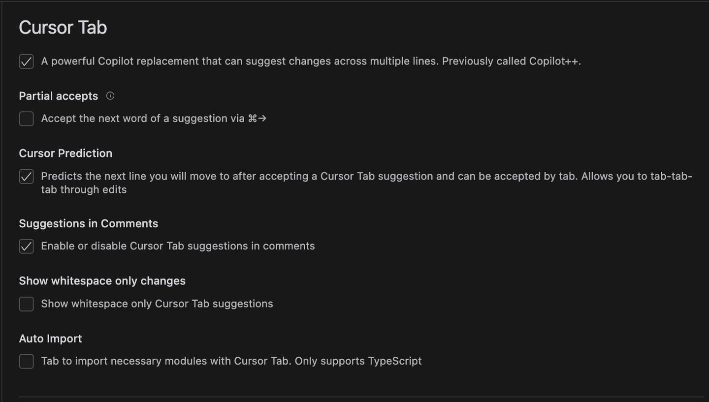 AI编程-Cursor设置详解之Cursor Tab介绍