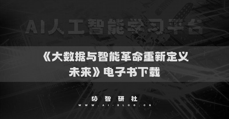 《大数据与智能革命重新定义未来》电子书下载