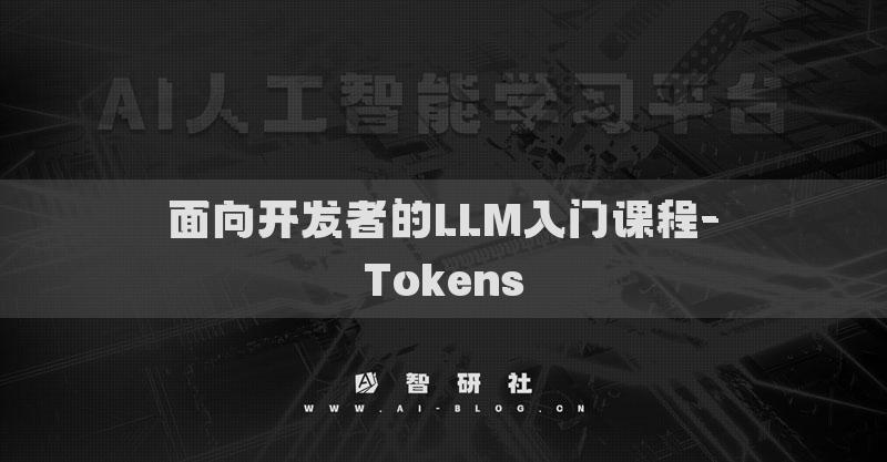 面向开发者的LLM入门课程-Tokens