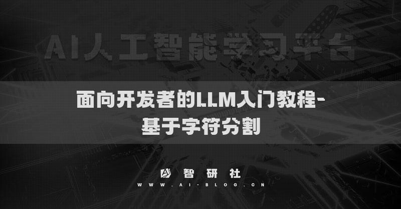 面向开发者的LLM入门教程-基于字符分割