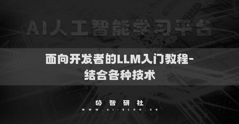 面向开发者的LLM入门教程-结合各种技术