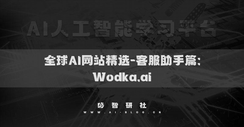 全球AI网站精选-客服助手篇：Wodka.ai​