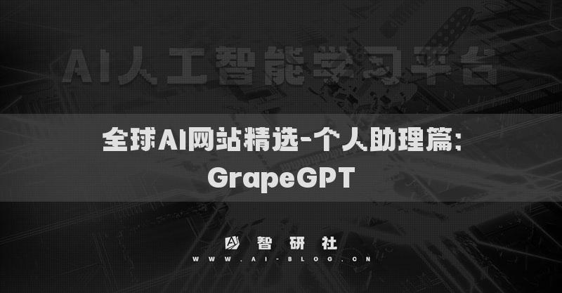 全球AI网站精选-个人助理篇：GrapeGPT
