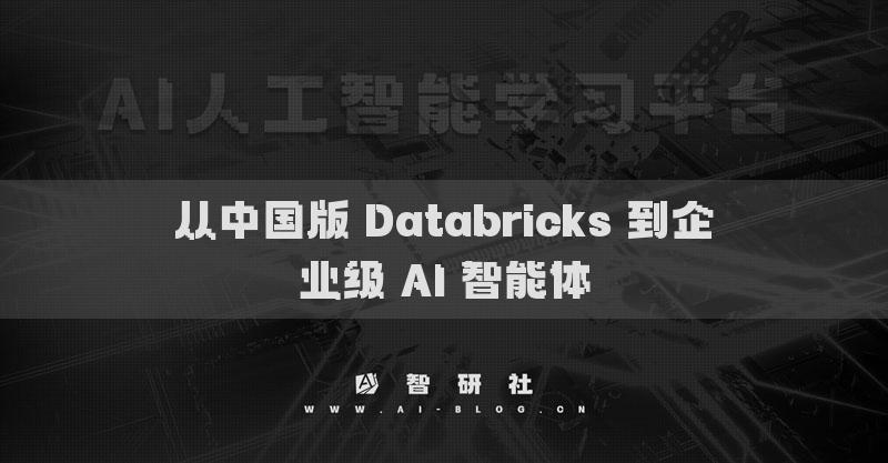 从中国版 Databricks 到企业级 AI 智能体