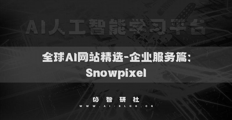 全球AI网站精选-企业服务篇：Snowpixel​