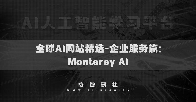 全球AI网站精选-企业服务篇：Monterey AI​
