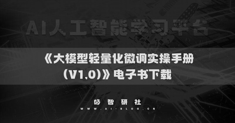 《大模型轻量化微调实操手册(V1.0)》电子书下载