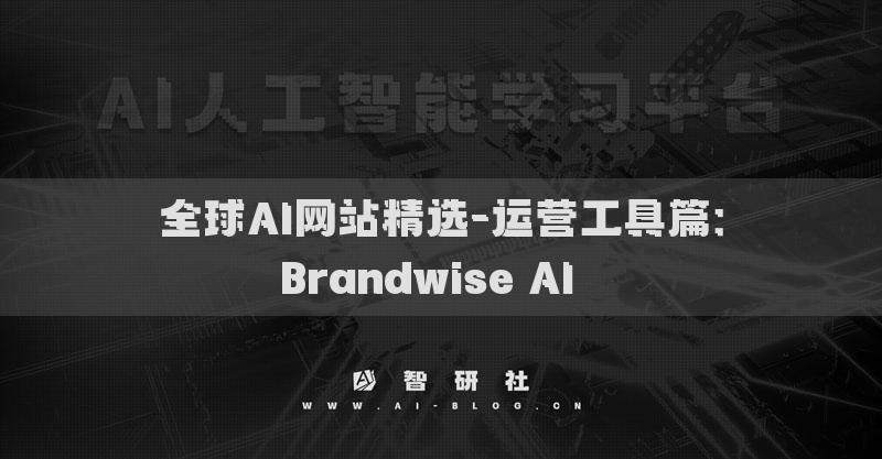 全球AI网站精选-运营工具篇：Brandwise AI​​