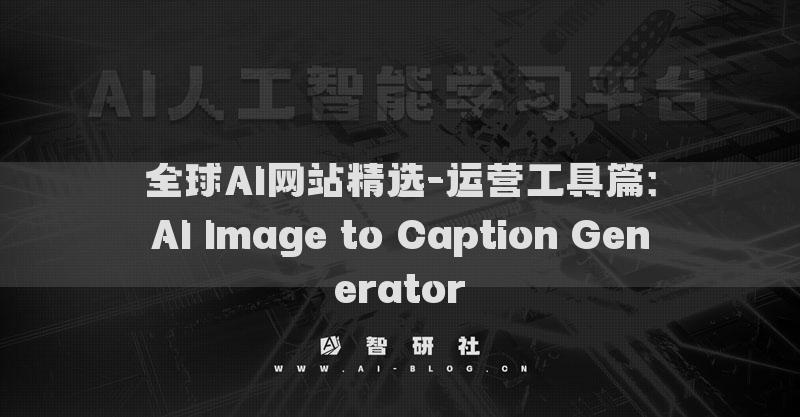 全球AI网站精选-运营工具篇：AI Image to Caption Generator​