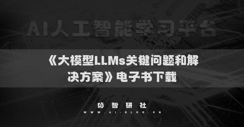《大模型LLMs关键问题和解决方案》电子书下载