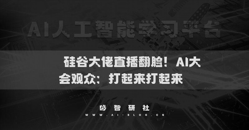 ​​硅谷大佬直播翻脸！AI大会观众：打起来打起来​​