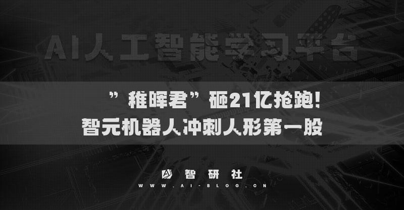 ​​”稚晖君”砸21亿抢跑！智元机器人冲刺人形第一股​